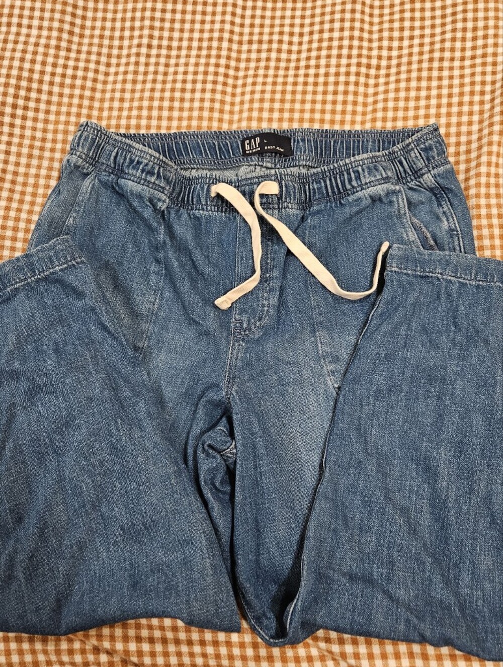 GAP Women's Medium Blue Easy Jean Size Large